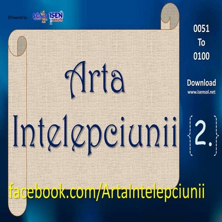 ARTA INTELEPCIUNII PART 2
