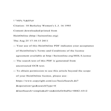 ! #$ &$#Citation 10 Berkeley Womens L.J. 16 1995 .docx