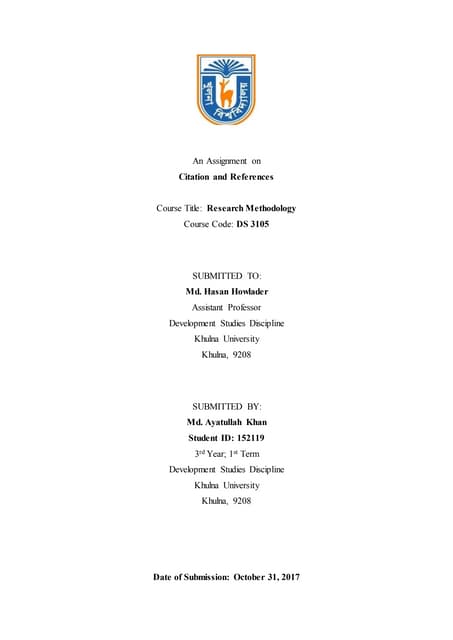 Citation and references