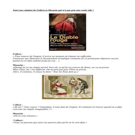 Citation de colbert et mazarin