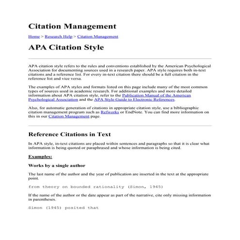 Citation management
