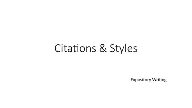 Citations.pptx APA, MLA and Vancouver in txt and references