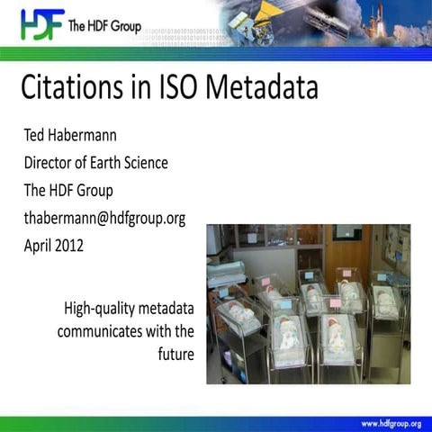 Citations in ISO Metadata