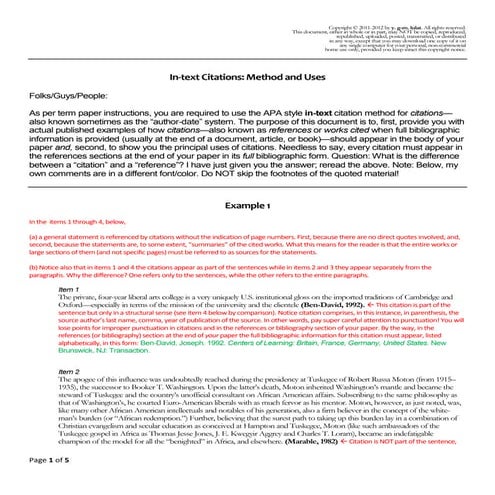 Writing Research / Term Papers and Citations Method: A Brief Guide