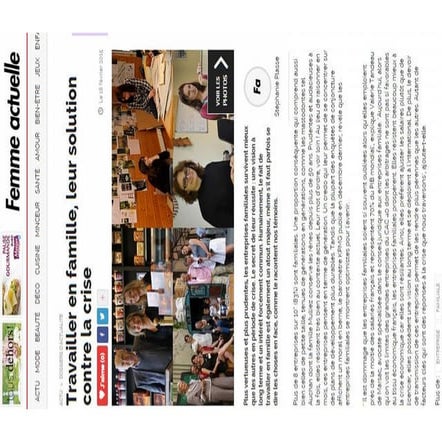 Citation de VTM dans Femme Actuelle