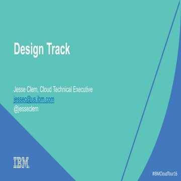Cloud Innovation Tour - Design Track