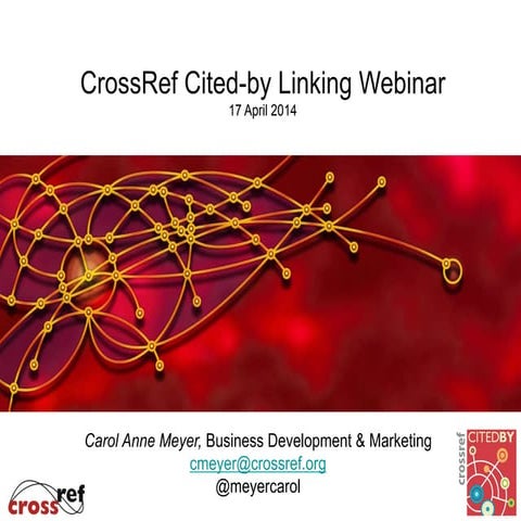CrossRef Cited-by Linking Webinar