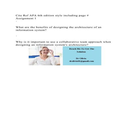 Cite Ref APA 6th edition style including page #Assignment 1·.docx