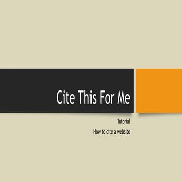 Cite This For Me tutorial