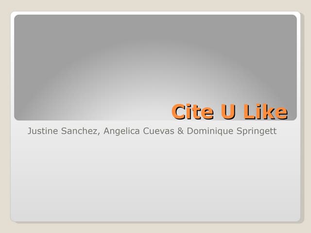 Cite U Like