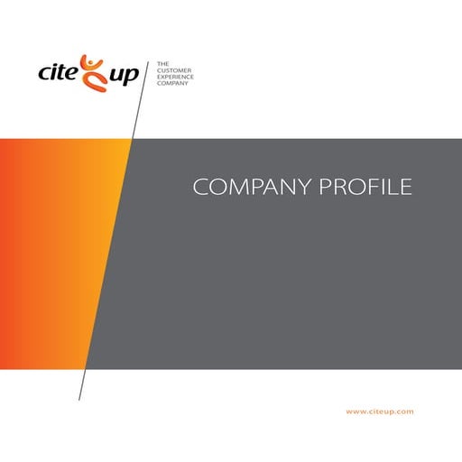 Cite up  company profile (regional)