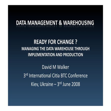 CITIA08 - Ready For Change? - Presentation