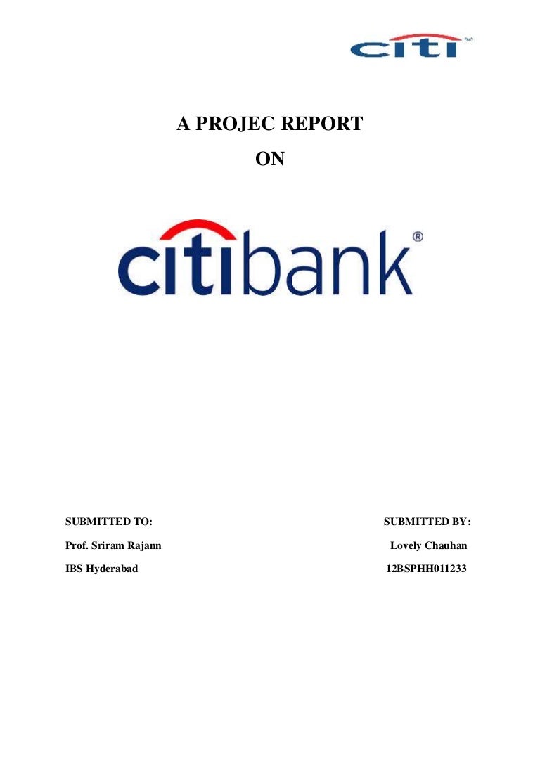 Citi Organizational Chart