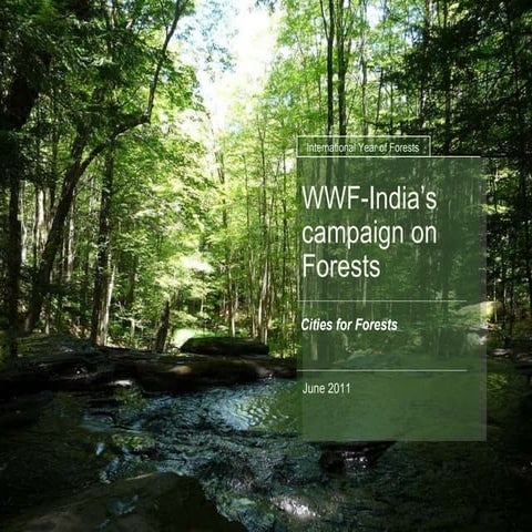 WWF's Initiative - Cities for Forest