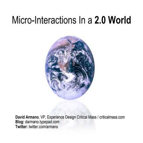 Micro-Interactions in a 2.0 World (v2)