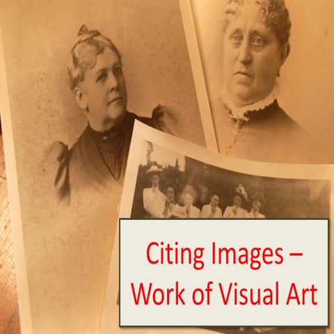 Citing Image of Visual Art