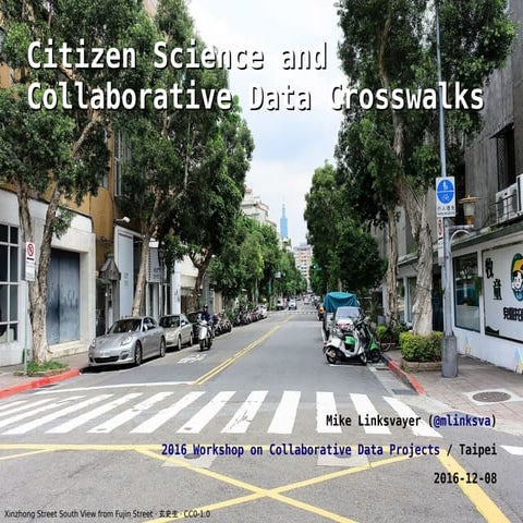 Citizen Science and Collaborative Data Crosswalks