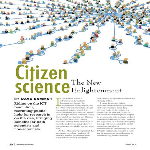 Citizen science, The New Enlightenment