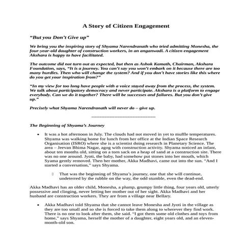 Jigawa's Citizen Engagement - A Remarkable Journey