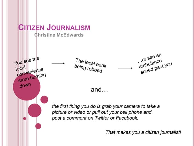 Citizen journalism