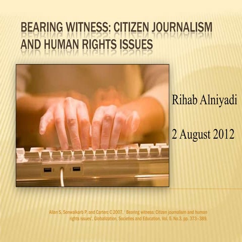 Citizen journalism | PPTX