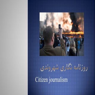 Citizen journalism
