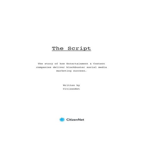 Social Media Strategy for Entertainment Marketing Strategy