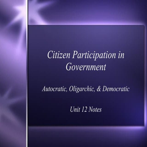 Citizen participation