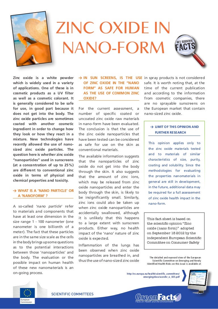 Zinc Oxide In NanoForm