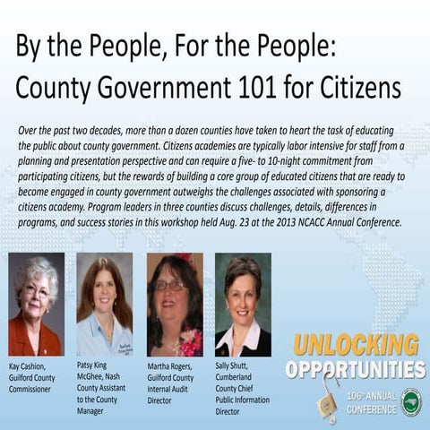By the People, For the People: County Government 101 for Citizens