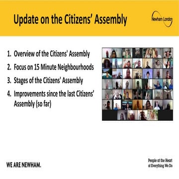 Citizens Assembly - 15 Minute Neighbourhood