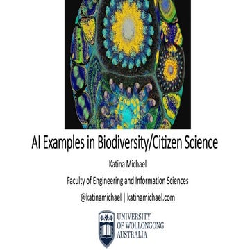 Artificial Intelligence in Biodiversity and Citizen Science