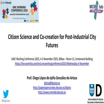 Citizen Science and Co-creation for Post-Industrial City Futures