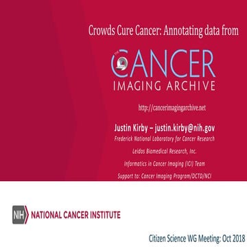 Crowds Cure Canver: Annotating Data from The Cancer Imaging Archive