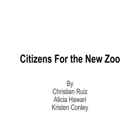 Citizens for the New Zoo 