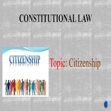 Citizenship