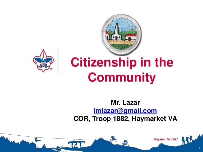 what does citizenship in the community mean