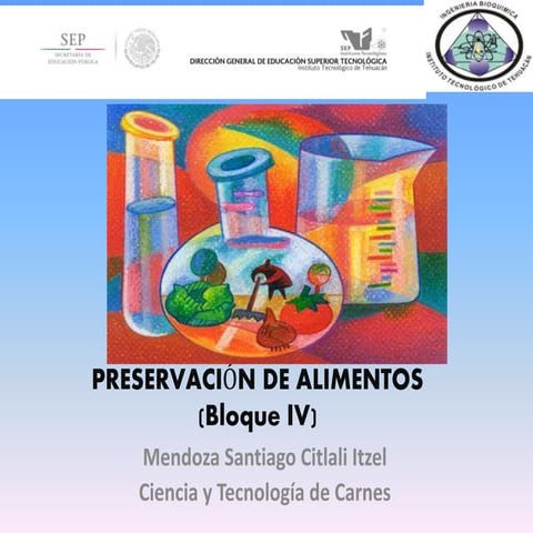 Preservación de Alimentos | PPTX