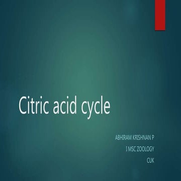 Citric acid cycle
