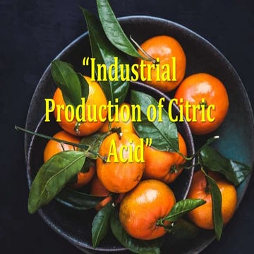 Citric acid production
