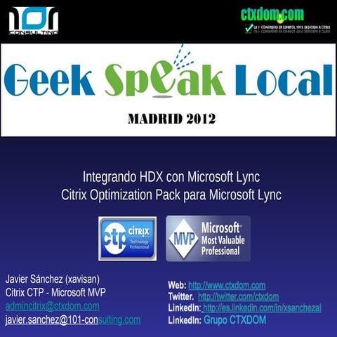 Citrix HDX como integrarlo con Microsoft Lync