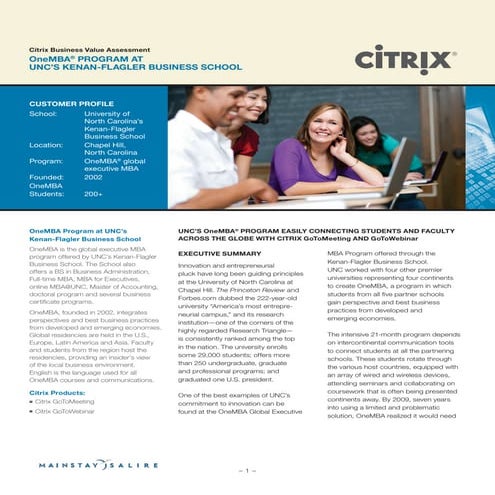 Citrix at UNC