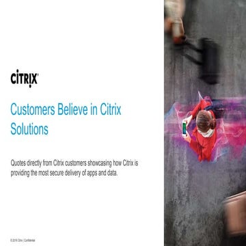Highlights from 2015 Citrix Customer Case Studies