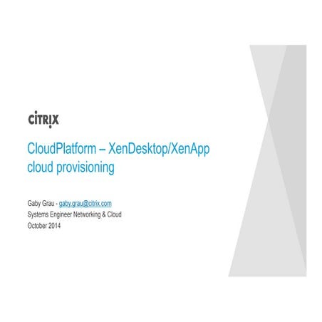 Citrix Day 2014: Cloud Plattform