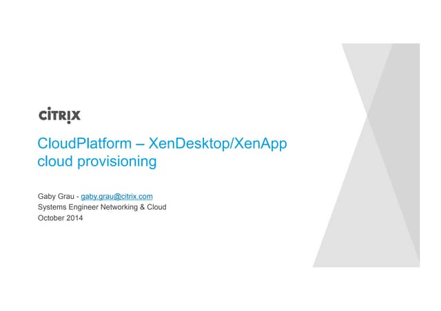 Citrix Day 2014: Cloud Plattform