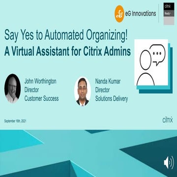 How Citrix Admins can get a Virtual Assistant