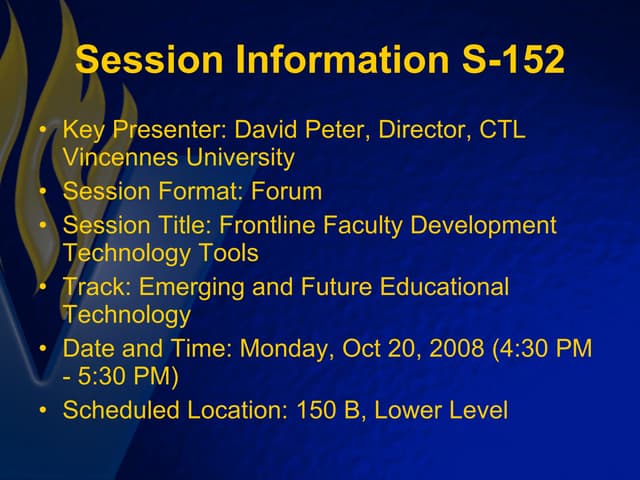 Frontline Faculty Development Technology Tools