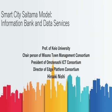 Smart City Saitama Model:Information Bank and Data Services