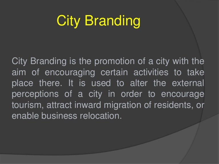 City branding