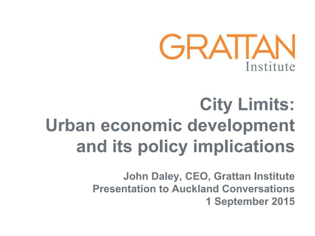 City Limits: The Urbanisation Challenge